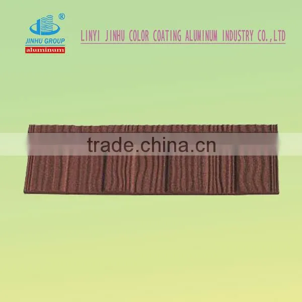 COLORFUL STONE COATED METAL ROOFING SHEET (green back aluminum zinc 1340MM*420MM) MANUFACTURER