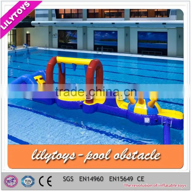 Fancy happy inflatable floating obstacle/indoor pool equipment