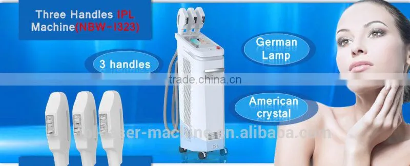 TOP SALES!! NUBWAY new design good quality 3 handles ipl handpiece skin treatment system for sale