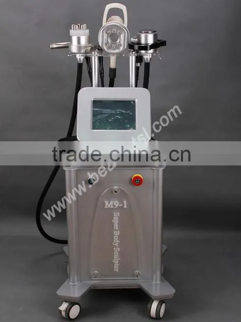 High quality body strong energy ultrasonic cavitation machine with 50khz cavitation bio light,280kpa vacuum