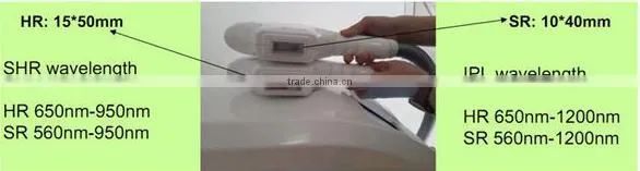 portable IPL SHR hair removal machine/IPL+RF/IPL SHR made in China with competive price
