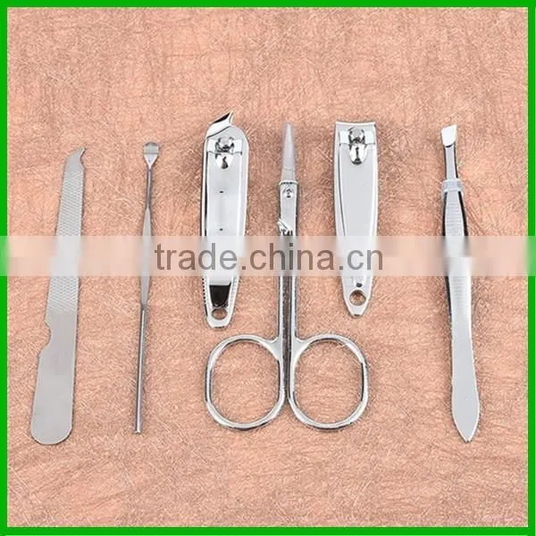 Hot sell nail clipper nail cutter set mini manicure set with pu box
