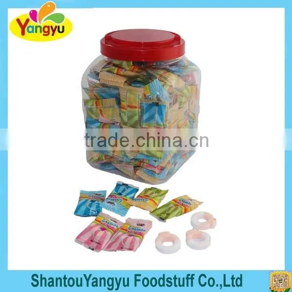 Ring candy with 2 flavors ring shape candy