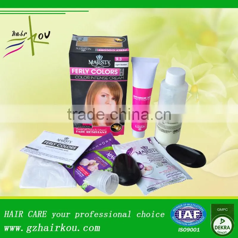 16 colors most popular fashion color hair dye
