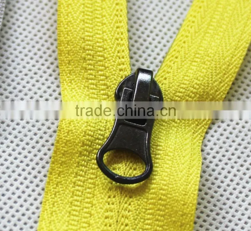 Whosale Reversed Nylon open-end Zipper Metal Zipper