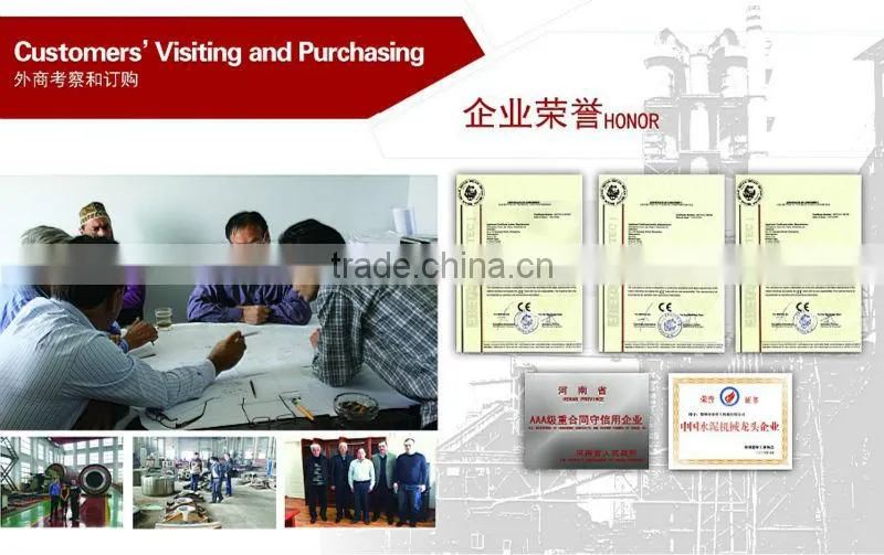 600tpd rotary kiln/calcining kiln of oil gas coal burner