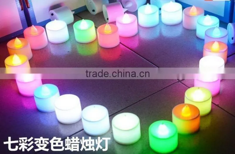 Huaming Colorful Electronic Flameless LED Wax Candle Light