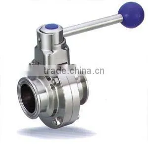 Stainless steel sanitary butterfly valve