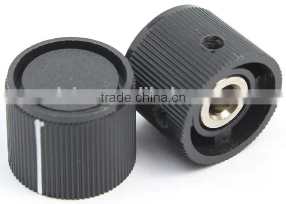 guitar round serrated point oven knob, double set screw