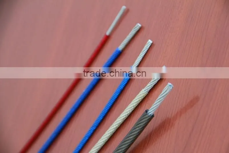 Factory stock pvc coated stainless steel 316 wire rope