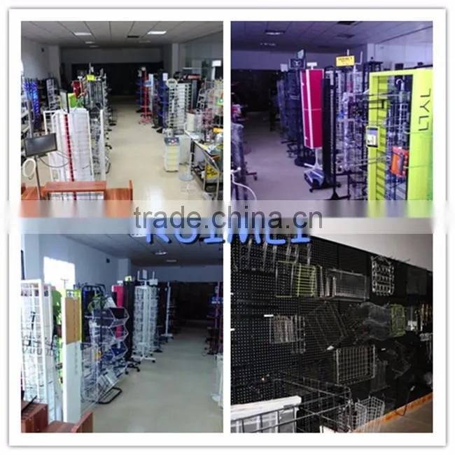 Metal free standing advertising rack