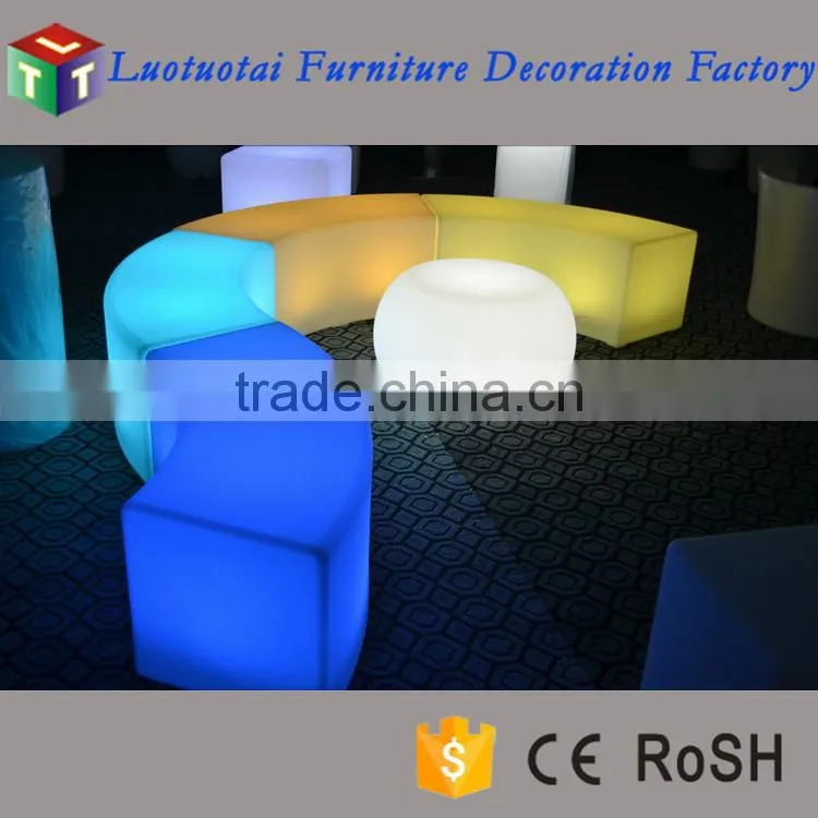 LED bar furniture glow snake shape stool(LTT-BS05)