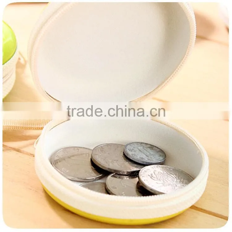 J475 Yellow Colo Clear Coin Bag with high quality