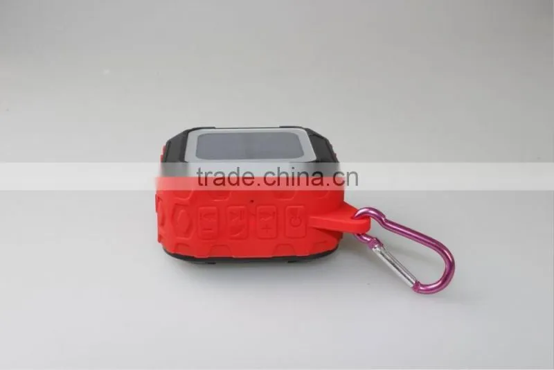 New Arrive Outdoor solar panels charge Bluetooth speaker solar waterproof stereo speaker