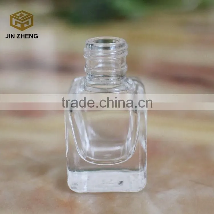 9ml Empty Glass Nail Polish Bottles Blushers with Dull Polish Black Cap