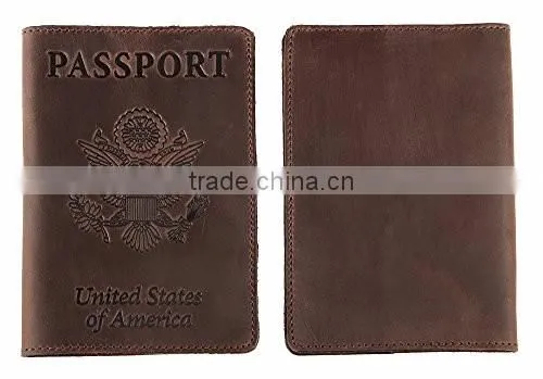 Genuine leather Tianhooo Leather Passport Cover & Holder for Men Women Passport Case