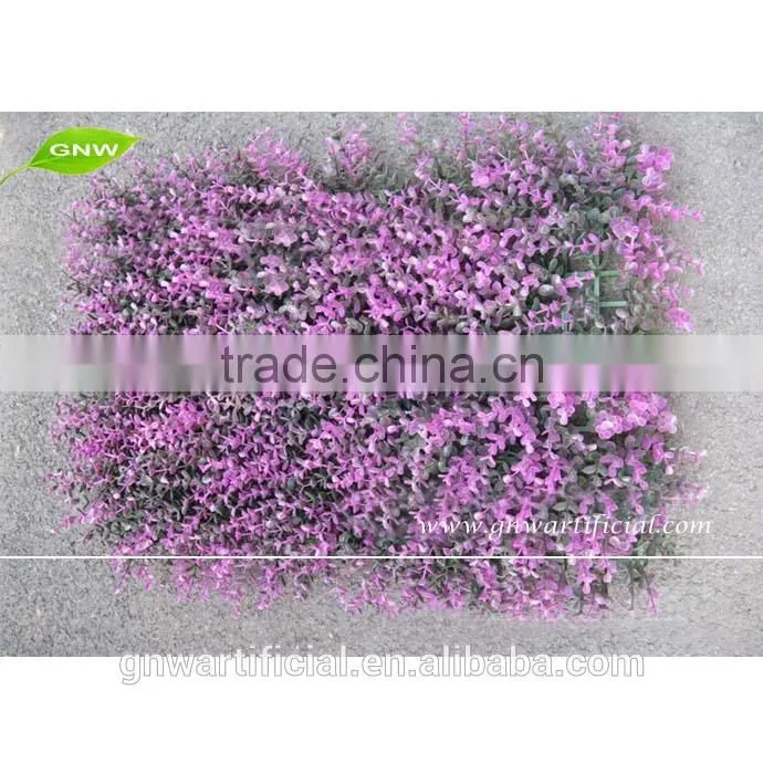 GNW BOX015 Factory Price Purple Landscaping Artificial Grass Plastic Boxwood Mat
