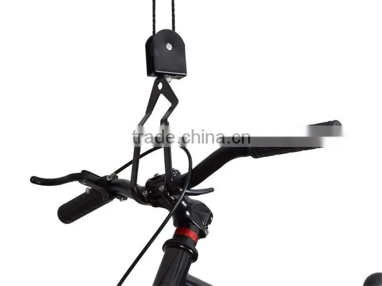 Bicycle Lift Bike Ceiling Mount Pulley Hoist Rack Garage Storage Hooks Hanger A1417