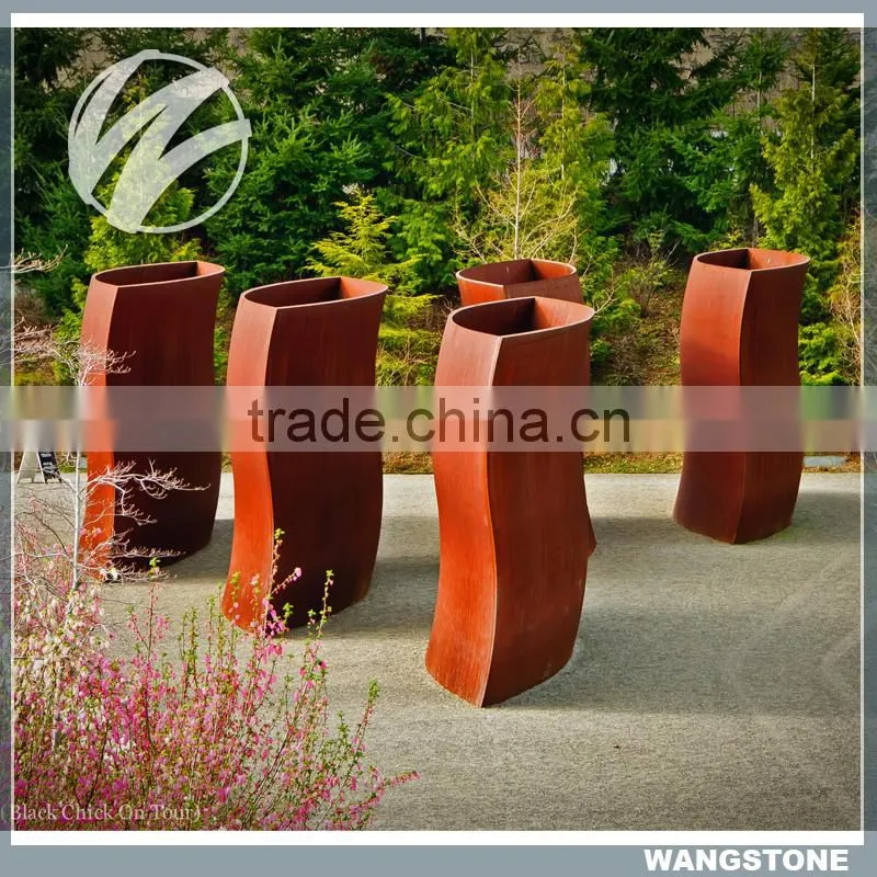Wholesale Metal Garden corten steel flower pot