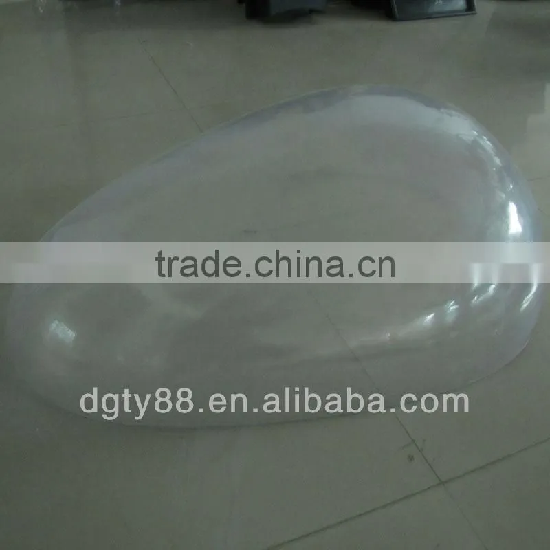 PC vacuum forming suction plastic display half ballmoon