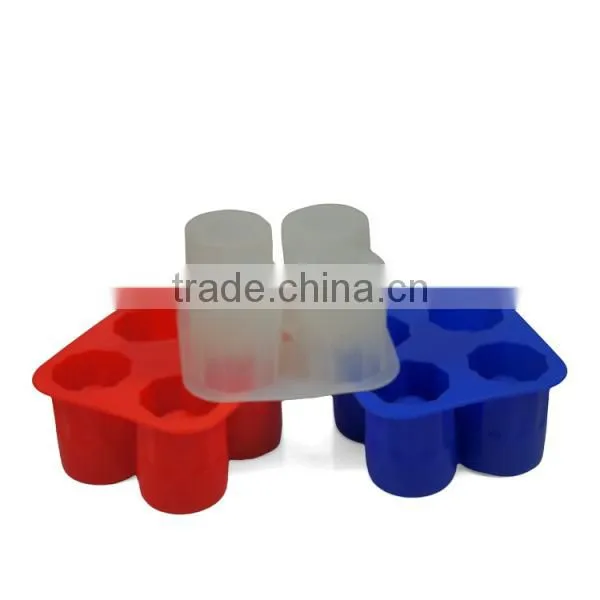 2015 new gift packing colorful ice shot glass molds