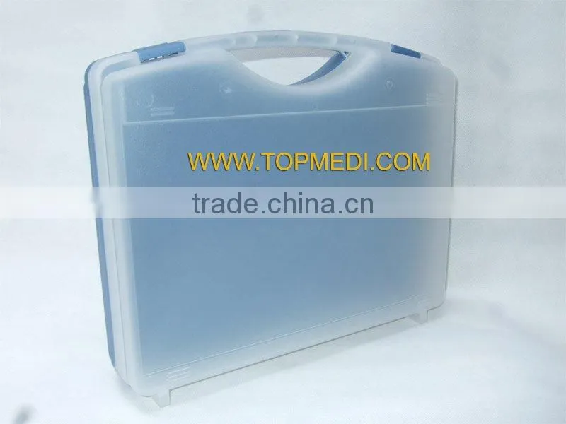 With handle plastic storage box cases