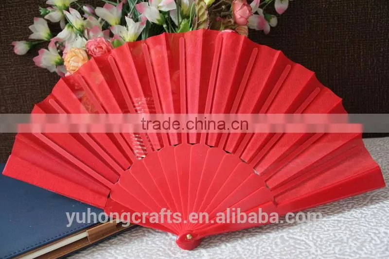 Folding plastic fan for promotion