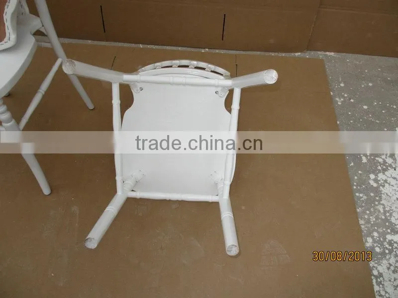 white wooden napoleon chair for wedding party rental