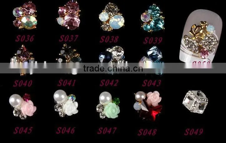 The new nail accessories, nail decoration combination of diamond jewelry alloy is DIY nail art of carve patterns or designs on w