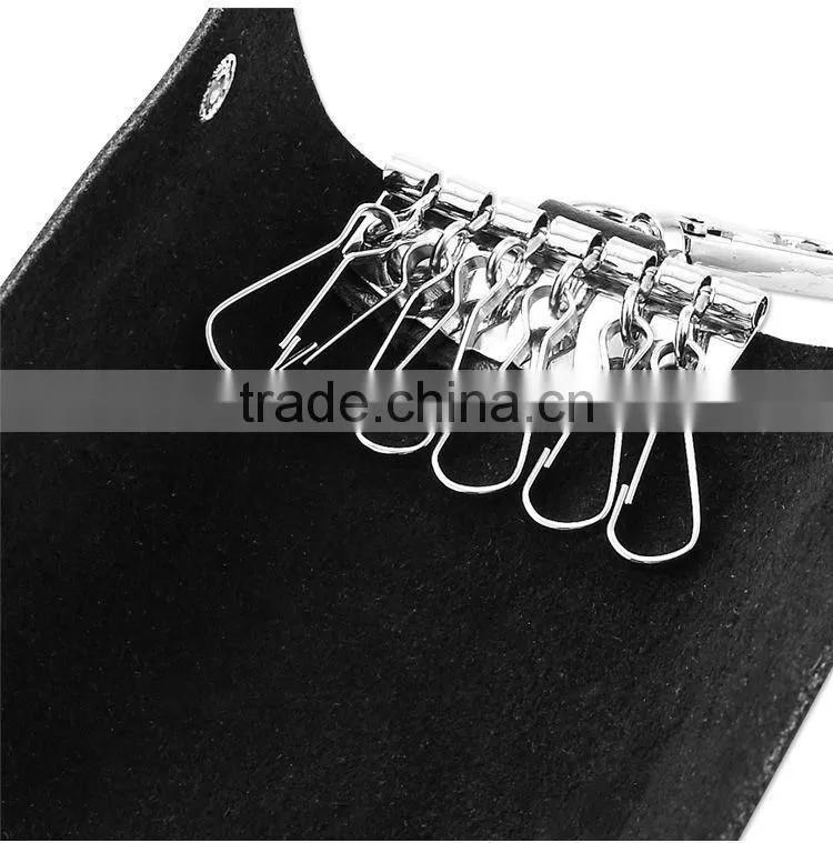 Genuine Leather Mens Key Holder Accessory Bag Purse Key Chain Wallet Case