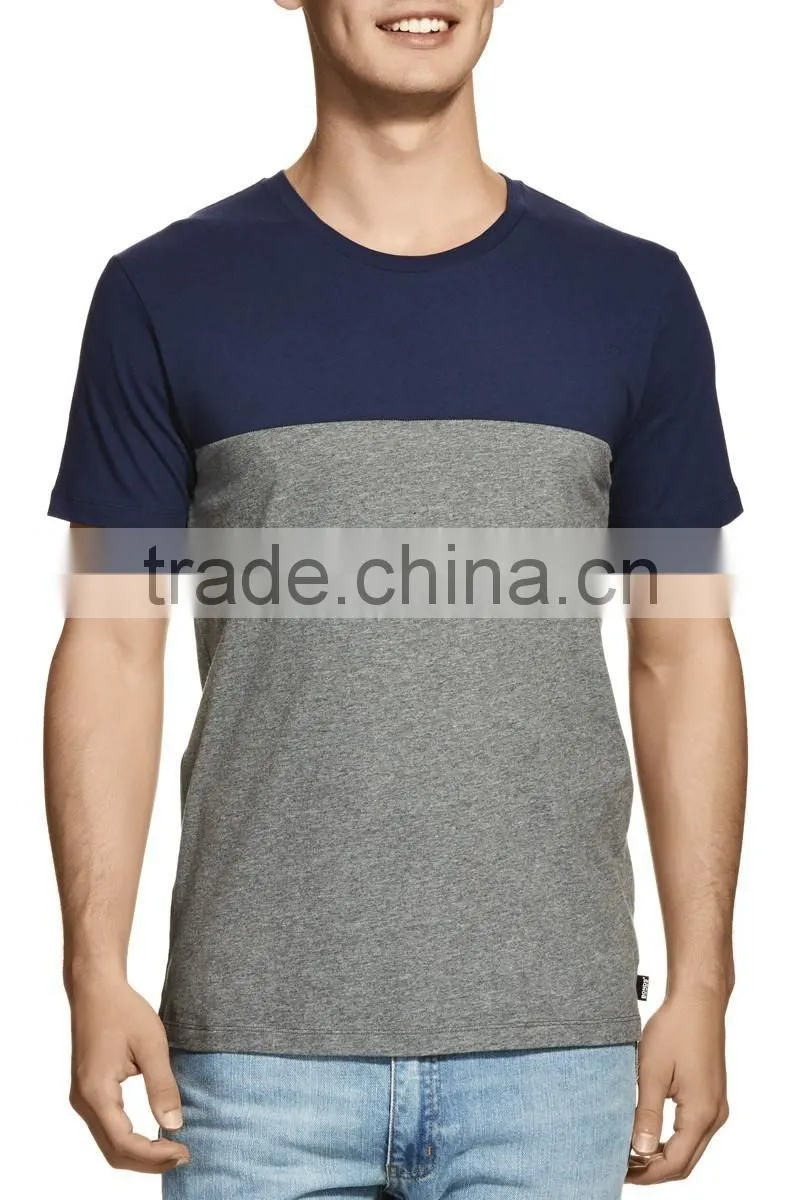 wholesale OEM new style summer contrast color tshirt