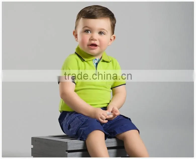 100% cotton custom design kids t-shirt wholesale baby polo t-shirt