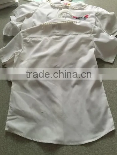 School unfirm white shirts boy's girl's school shirts