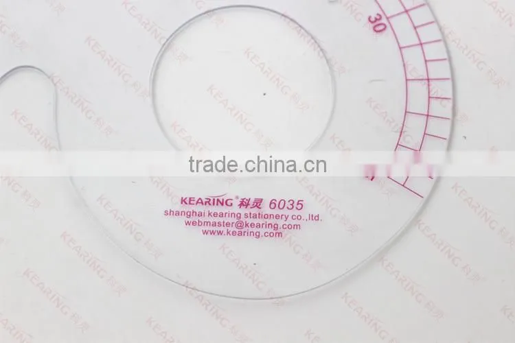 Kearing brand french curve rulers, neckline curve ruler # 6035