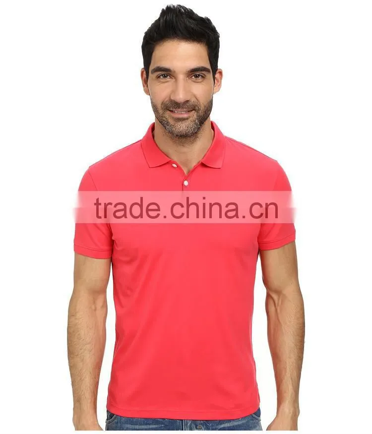 2015 collar design mens China factory pique polo fabric design mens polo shirt