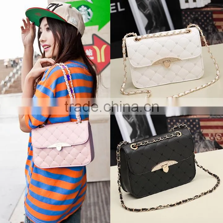 Korean Women Synthetic Leather Messenger Handbag Shoulder Bags Tote Purse SV003720#