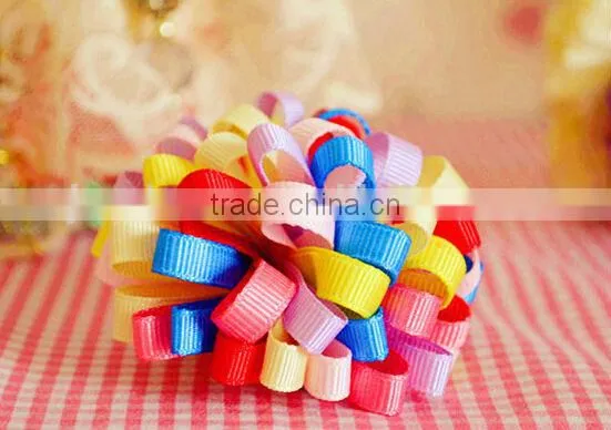 Colorful flower hair bow for girls, hair bows with clips