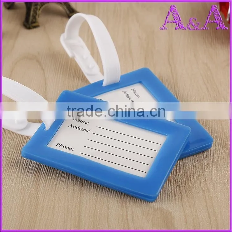 Personalized Luggage Tag Maker Wholesale Custom Logo Cheap Bulk Travel Airplane Soft Pvc Luggage Tag