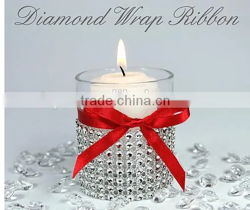Diamond Rhinestone Ribbon 4.6INCHx10 YARDS-for Wedding Decorations/Party/Home Decor