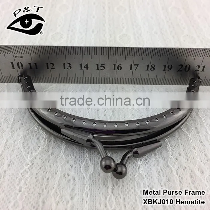11CM half round shape bronze color with holes metal purse frames for handbags