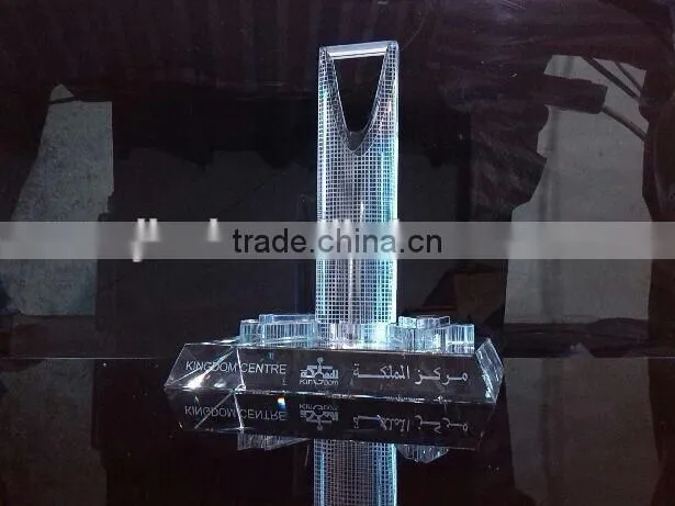 Crystal Khanjar Jambiya Etched Frosted Knife Sword Dagger as Arab Souvenir Gift
