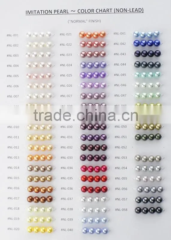 Various types of colorful imitation pearl for imitation pearl bracelet