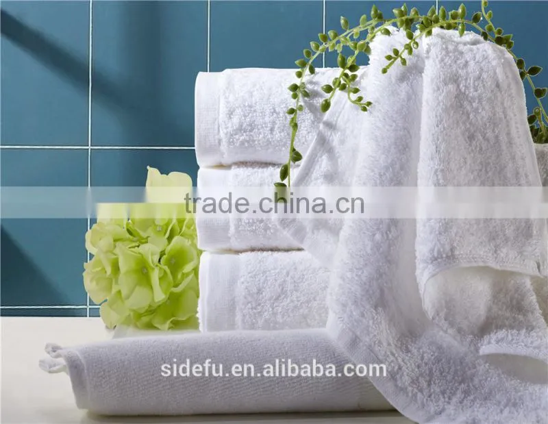 Wholesale Customized 100% Cotton White Plain Hotel Towel