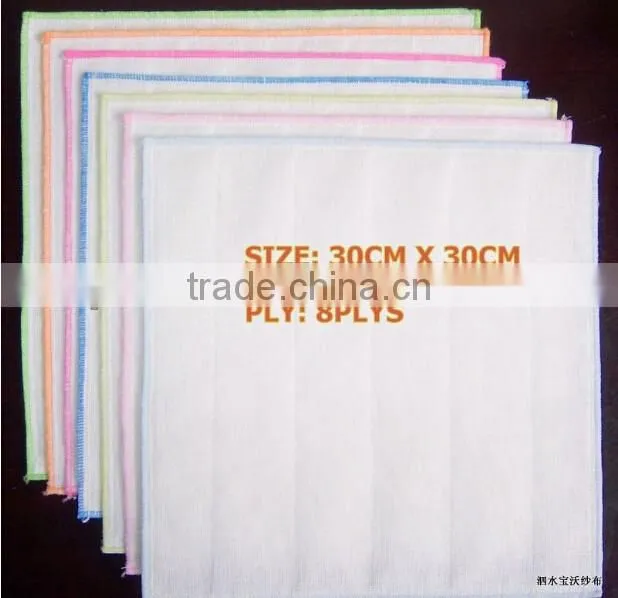 100% Cotton Gauze Towel Kitchen Cheesecloth Baby Sweat Towel Cotton Baby Face Towel