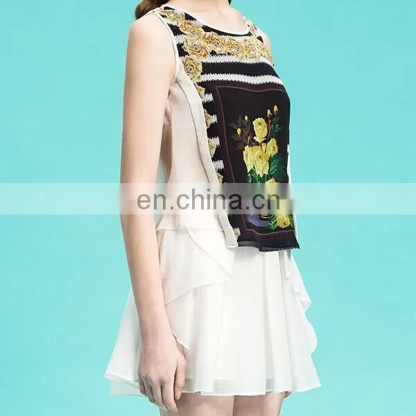 2014 Summer Ladies Printed Tank Sleeveless Top For Sale