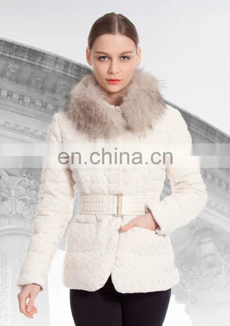 Slim Custom Size Two Waist Pockets Down Jacket Women Winters