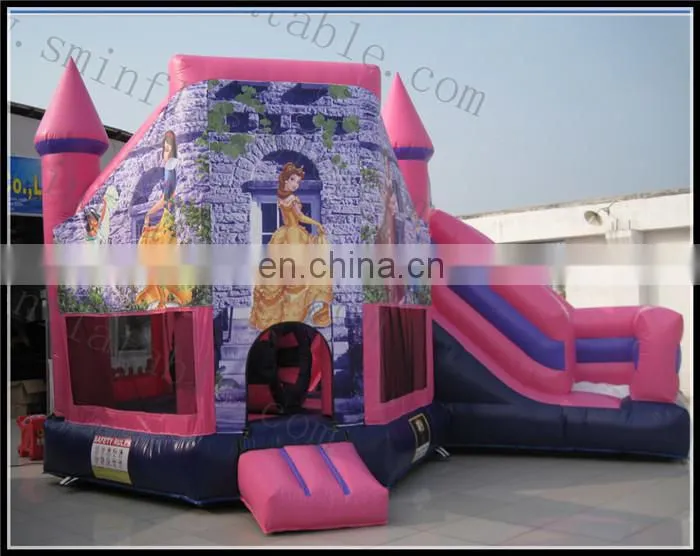 2016manufacturer professional production PVC inflatable enterrtainment castle inflatable plastic slide inflatable bluncer