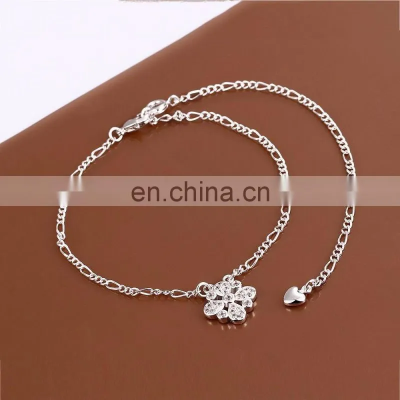 Wholesale Silver Plated Traditional Indian Anklets for Babies foot Jewelry