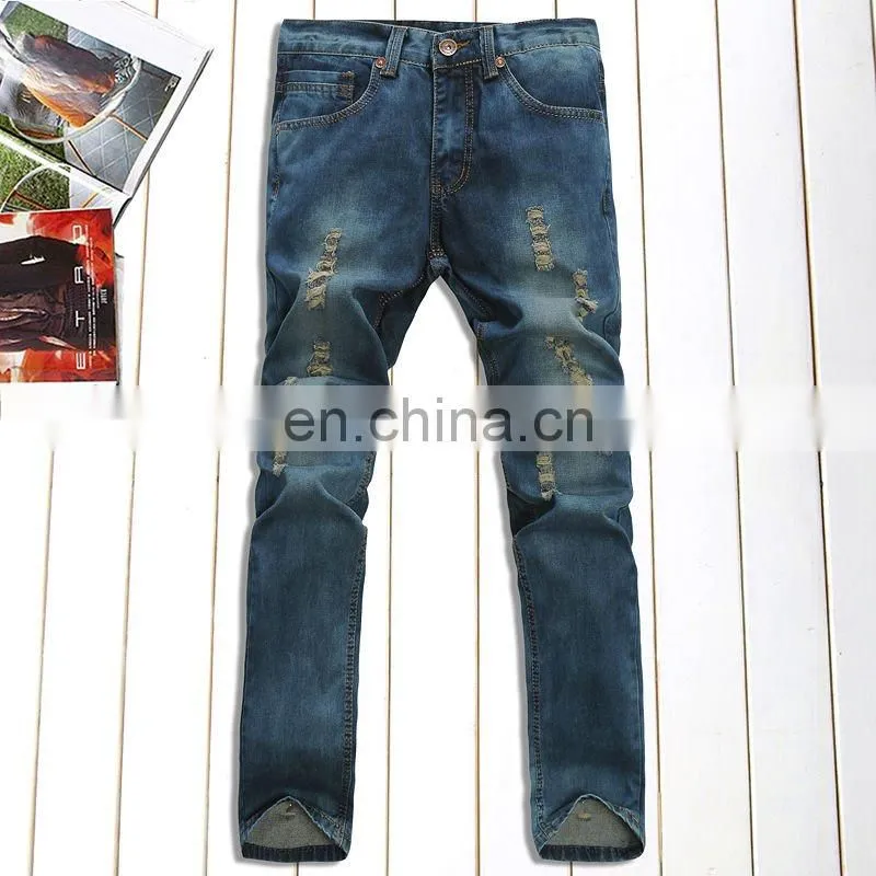 DiZNEW New Arrival Men Mid Blue Washed Skinny Jeans