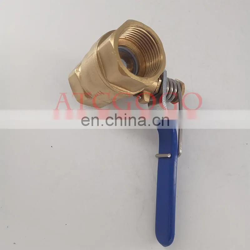low price brass spring close ball valve DN25 1inch